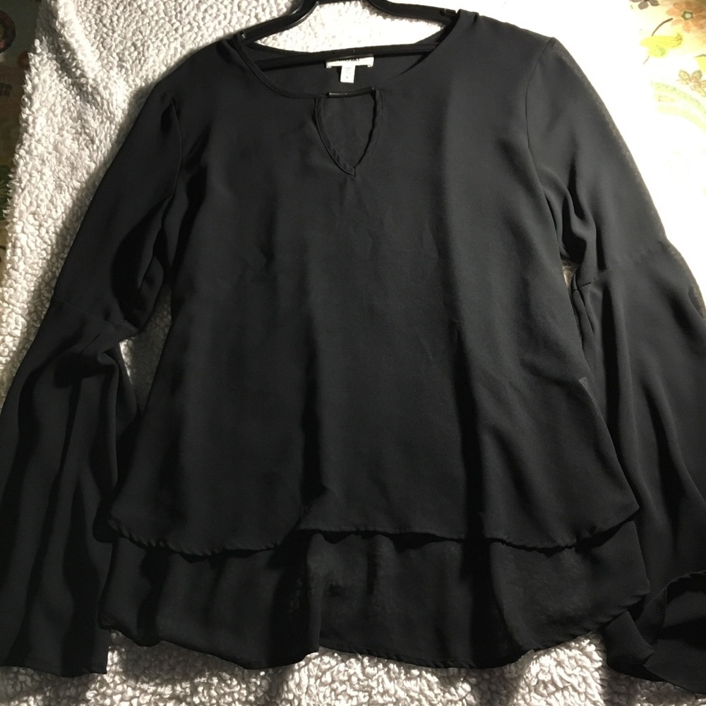 black casual blouse